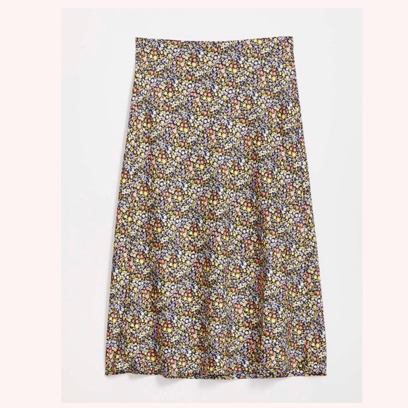 LOFT Dresses & Skirts - LOFT Floral Pull On Midi Skirt